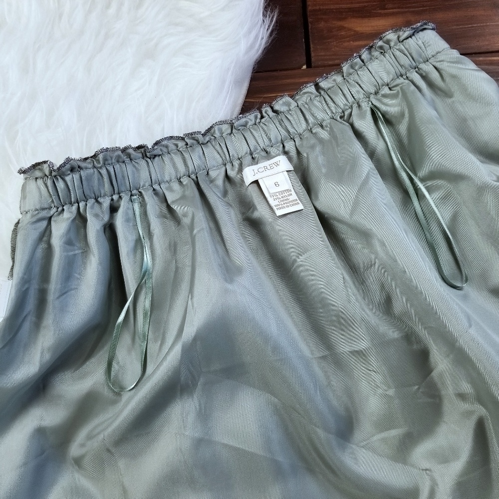 J. Crew Women's 6 Heather Laced Mini Skirt 43452 - Picture 5 of 7
